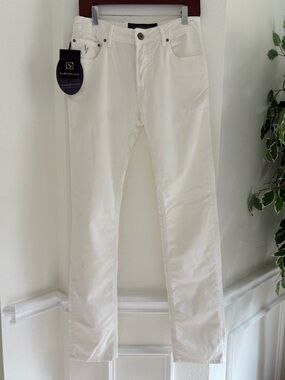 Handpicked Off White Corduroy Jeans